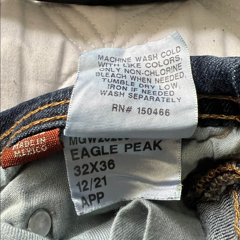 Red Ale Men's Blue Straight Jeans 32x36 (Measures 30x34) - Picture 7 of 12